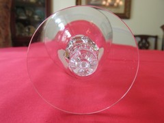 Set 3 Tiffin-Franciscan MANSFIELD Gold Rim Crystal 11oz Water Goblets 6 1/2″ B