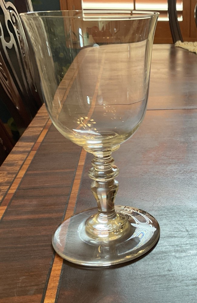 Baccarat Provence Crystal Goblet Water Wine Glass Signed France 6.5” Stemware