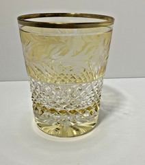 ebeling reuss marchioness topaz highball double old fashioned glass floral