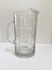 ANCHOR HOCKING, TARTAN MANCHESTER, 12 PCS. DRINK WARE SET,PITCHERS+TUMBLERS