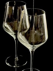 Master’s Reserve Modern Crystal Stem Wine Handblown Glasses 2pc