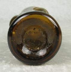 Felipe Derflingher Caged Imprisoned Amber Drinking Glass 7-3/4 in Tall MCM