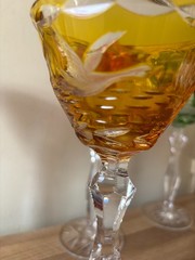 5 Bohemian Wine Glasses Game Hunting Theme Rowland Ward