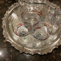 VTG Fostoria Galleria Mosaic Stained Glass Romanian Handblown Crystal Collection