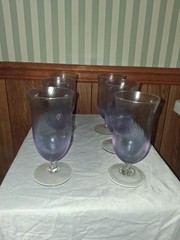 Juliska Arabella amethyst stemmed glass
