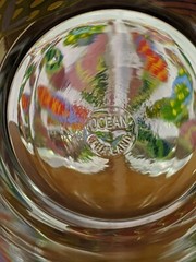4 Beach House Flip Flop High Ball Bar Glasses Ice Tea Tumblers Ocean 16 oz MINT