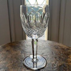 Waterford Crystal COLLEEN Tall Water Goblet 7″ Ireland Made Gothic Mark