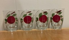 Vintage Libbey Apple Juice Glasses Glassware Tumblers Set of 4
