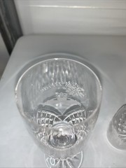 Galway Crystal Claddagh Champagne Flutes. Bride And Groom Engraving
