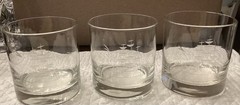 Vintage Javit Crystal Clipper Ship Etched Lowball Glasses – Set Of 3