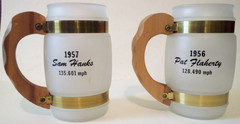 2 VTG 1956-57 PAT FLAHERITY JOHN ZINC SPECIAL SAM HANKS BELOND EXHAUST MUGS aq