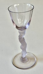 Vtg Bayel France Bacchus Aries Nude Male Liqueur Purple Crystal Glass 6.25” Rare