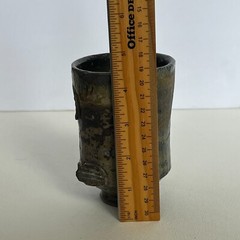 Studio Pottery Tumbler Wood Fired Whiskey Rocks Cup Handmade Functional Art Gift
