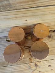 Moscow Mule Mugs Brass Handles Barware Cups Set Of 4