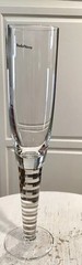 Boda Nova Select Champagne Fluted Glass Clear and Platinum Poland Labels