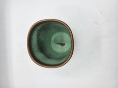 Beautiful MCM Frankoma Prairie Green Pottery – 3.25″ Juice Cup 5LC