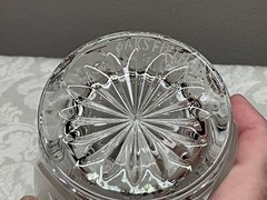 Saks Fifth Avenue Signed Double Old Fashion Whiskey Tumbler Glass Palm Trees