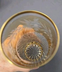 Ebeling & Reuss Marchioness Crystal Water / Highball Glass Citrine 5 1/2″ #2