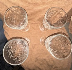 Lot of 4 Princess House Fantasia Water Goblets Fine Crystal Replacement