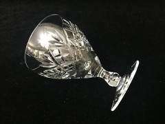 Edinburgh Cut Crystal Wine Goblet, 4 3/4″ Tall x 3 1/4″ Dia, Made in Scotland
