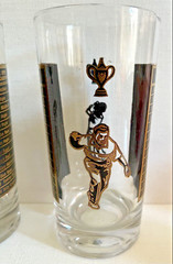 Vintage Sport Champion Drinking Glasses Kentucky Derby Boxing Bowling Champion 5