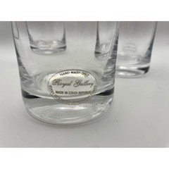 Set of 6 High Ball Gold/Silver rimmed glasses