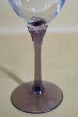 Libbey Domaine Purple 8″ Water Goblet, vintage 1960s crystal stemware