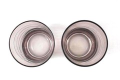 Set of 2 Smokey Gray On The Rocks Tumblers Swirl Pattern Barware Glasses