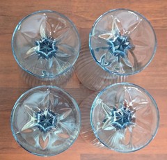 Vintage Fostoria Monet Light Blue Collection – Iced Tea Glasses Set Of 4
