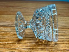 Set of 4 Vintage Pressed Glass Wexford Pattern Champagne coupe/ Sherbet by Anch