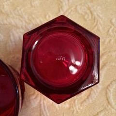Perfect pair Fostoria Argus Ruby Red Barware/Juice Tumbler Glasses/3 7/8″