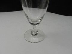 Tiffin Crystal Beaumont #17624 Footed Iced Tea Clr Air Drop Stem 6 5/8″ T c1960s