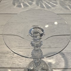 4 Beautiful Vintage Cambridge Glass Diane Pattern Floral Etched Goblets 7 1/8”