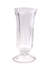 Clear Ribbed Footed Parfait Glass Soda Fountain Dish Goblet 5.25″ Vintage