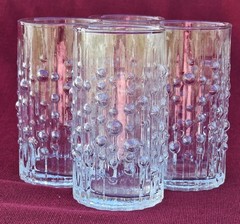 MESI Tapio Wirkkala Iittala Finland Mid C Modern NECTAR Glasses Tumblers Set 4