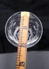 Moon & Stars Etched Crystal Water Goblet Set Of 7