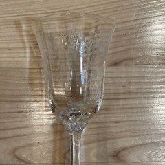 Vintage Estate Lenox Castle Garden Etched Wine Glass
