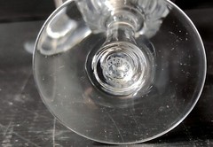 6 Champagne Flutes Clear Crystal Signed Baccarat Richelieu Model HT 15.5 CM