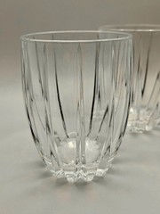 Set of 2 Marquis By Waterford Omega Crystal Double Old Fashioned Glasses