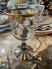 MacKenzie-Childs Foxtrot Water Glass