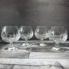 Waterford Crystal Mourne Brandy Balloon Glasses – Set of 4 – New – Ireland