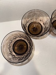 4 Vintage Fostoria Mesa Brown 3 3/8” Sherbet / Tall Champagne Glasses HTF!