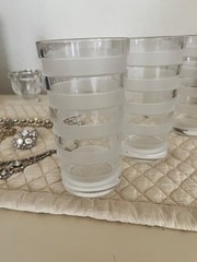 Salviati BASSORILIEVI Italian one Frosted Cut Clear crystal 5 1/2 high 1 of 3