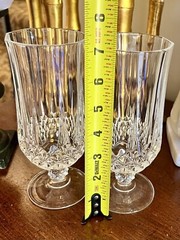 Cristal D Argues Longchamp Set Of 2 Iced Tea Water Goblets