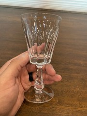 STUNNING VTG SET(4) WATERFORD Crystal GLENCREE Claret Wine Glasses SIGNED 6″H