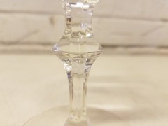 Vintage Crystal Glass Set of 12 Clear Decorative Champagne Glasses