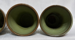 Frankoma Wagon Wheel Tumbler Set 4 Prairie Green 94L