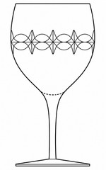 Lenox Candleglow Cut Crystal Wine Glasses 6.125″ Vintage Set of 4 + Free Spare