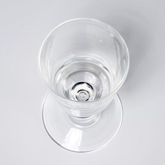 Steuben Clear Crystal Baluster Teardrop Stem Water Goblet 6.75″h #7926