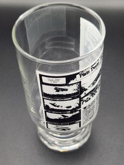 2 Lot-Cleveland Plain Dealer Newspaper Drink Glasses: Lindbergh, Wright Brothers